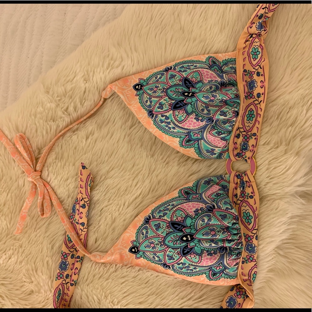 Victoria’s Secret pink pattern swim top